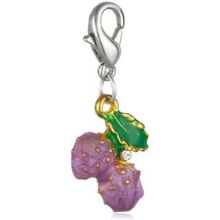 千禧福临 托马斯系列合金挂坠 樱桃dy290镀黄金底紫的独特魅力